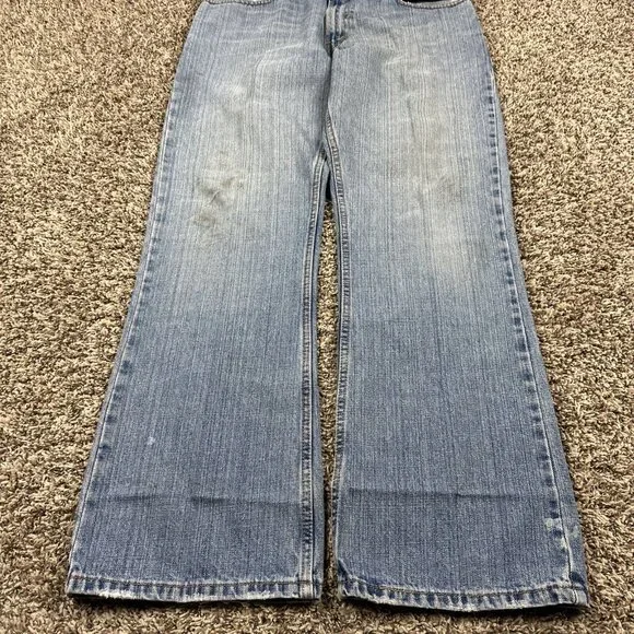 Levis Jeans Mens 34x30 Baggy 527 Bootcut Western Workwear Cotton Y2K Flare - Picture 3 of 12
